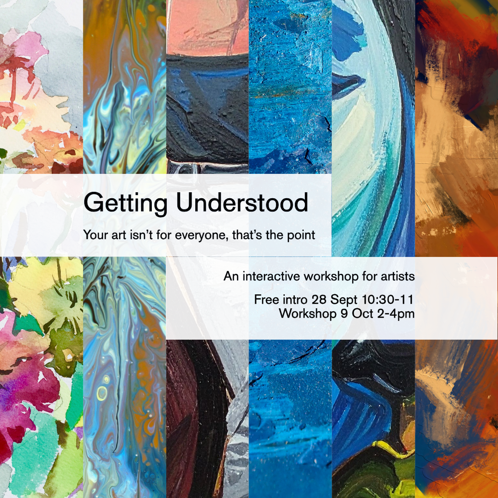Getting Understood banner (1000 x 1000 px) Getting Understood presentation and course aat Craven Arts, Yorkshire